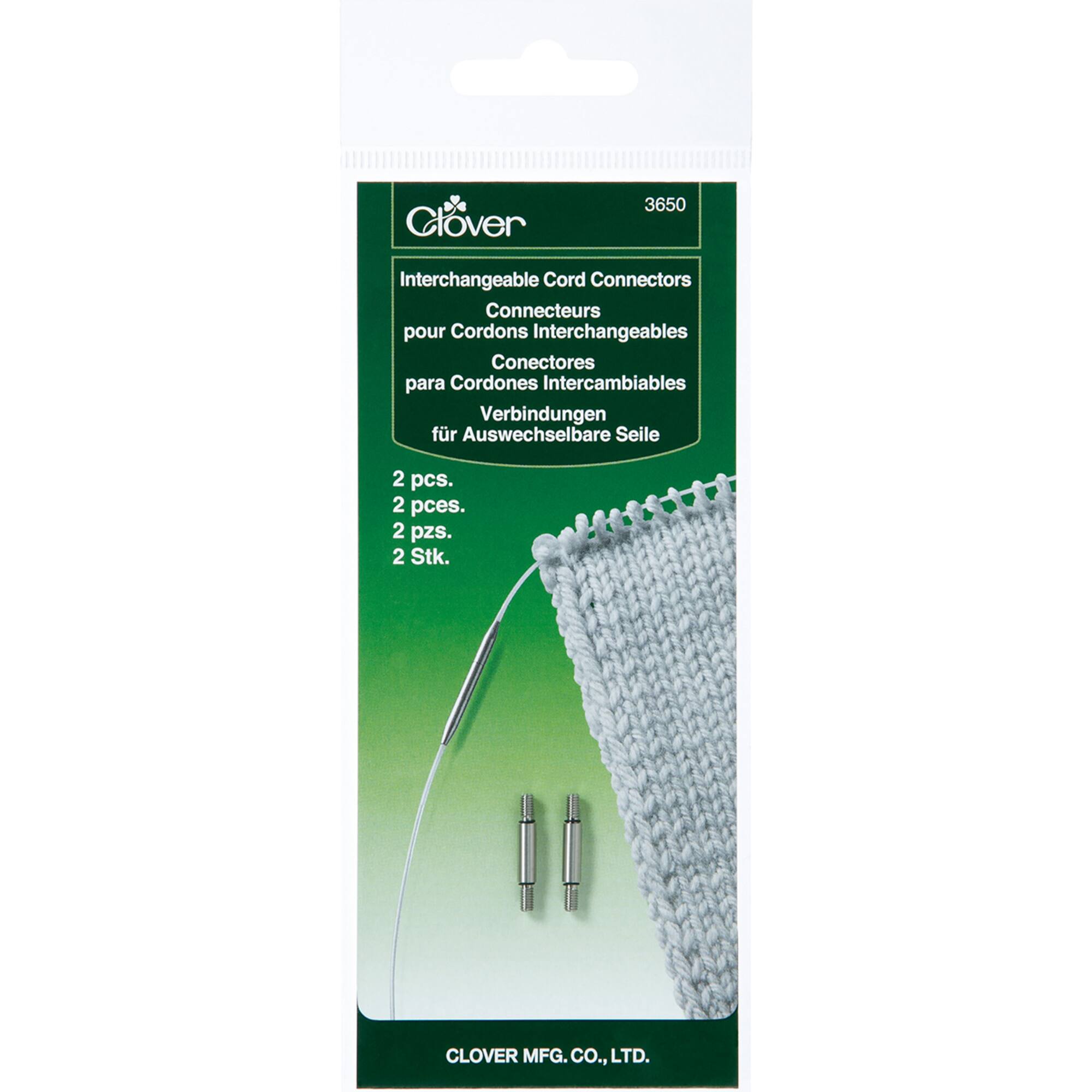 Clover Interchangeable Cord Connectors, 2ct.